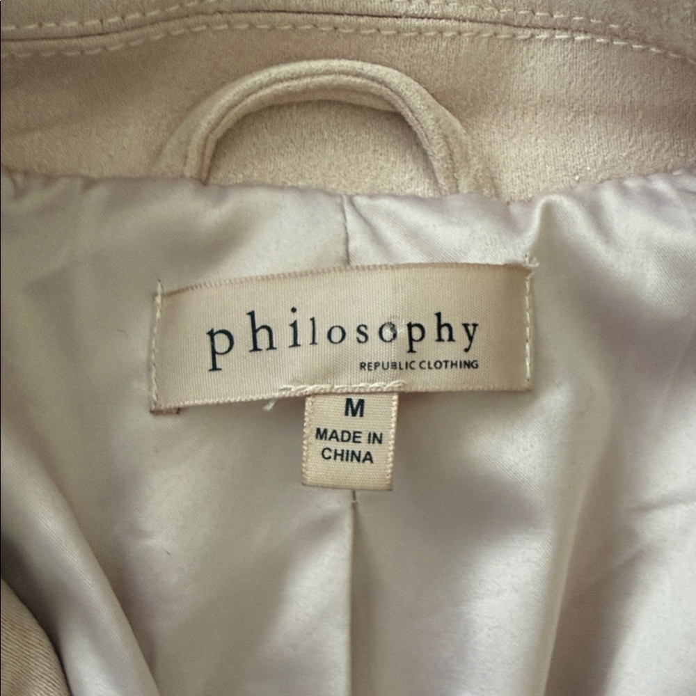 Philosophy Blush Leather Jacket - image 2